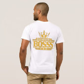 „BOSSS – Kraft und Autorität“ T-Shirt (Schwarz voll)