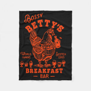 Bossy Betty’s Frühstück R-Shirt Lustige Scotch Egg Fleecedecke