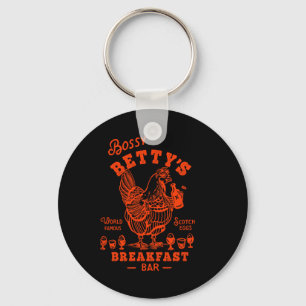 Bossy Betty's Frühstück R-Shirt Lustige Scotch Egg Schlüsselanhänger