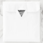 BOSSY-BOTTOM-PREIS RUNDER AUFKLEBER (Tasche)