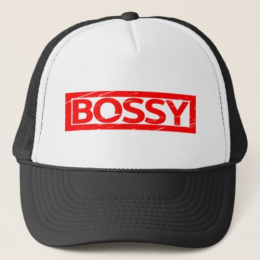 Bossy Briefmarke Truckerkappe (Vorderseite)