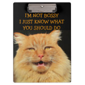 Bossy Cat ist Bossy Klemmbrett (Vorderseite)