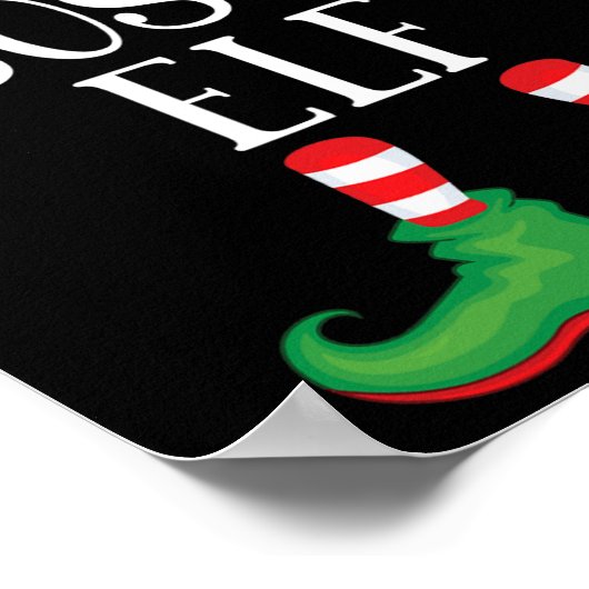 Bossy Elf Matching Group Xmas Familienfest Poster (Ecke)