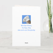 Bossy Funny Mad Rooster Birthday Karte (Rückseite)