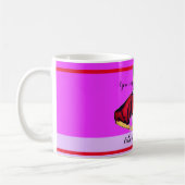 Bossy Gal Retro Magenta Kaffeetasse (Links)