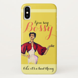 Bossy Gal Retro Yellow Case-Mate iPhone Hülle