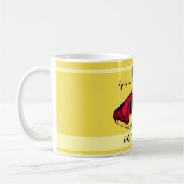 Bossy Gal Retro Yellow Kaffeetasse