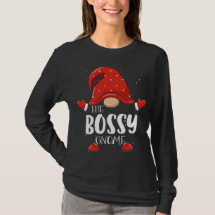 Bossy Gnome Matching Familie Weihnachten Pajama T-Shirt