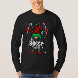Bossy Gnome Red Buffalo Kariert Matching Family Ch T-Shirt