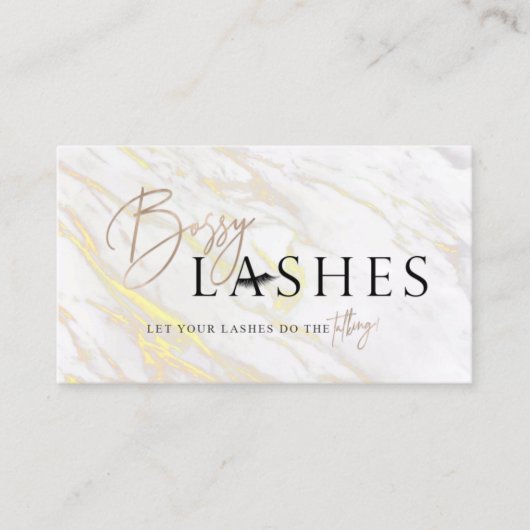 Bossy-Lashes Visitenkarte (Vorderseite)