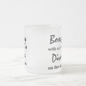 Bossy mit ein bisschen Diva Moderne Mode Mattglastasse (Mittel)