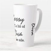 Bossy mit ein bisschen Diva Moderne Mode Milchtasse (Rechte Ecke)