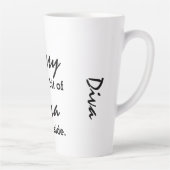 Bossy mit ein bisschen Diva Moderne Mode Milchtasse (Rechts)