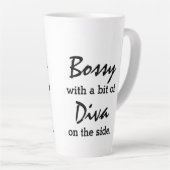 Bossy mit ein bisschen Diva Moderne Mode  Milchtasse (Rechte Ecke)