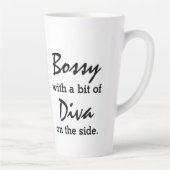 Bossy mit ein bisschen Diva Moderne Mode Milchtasse (Rechts)