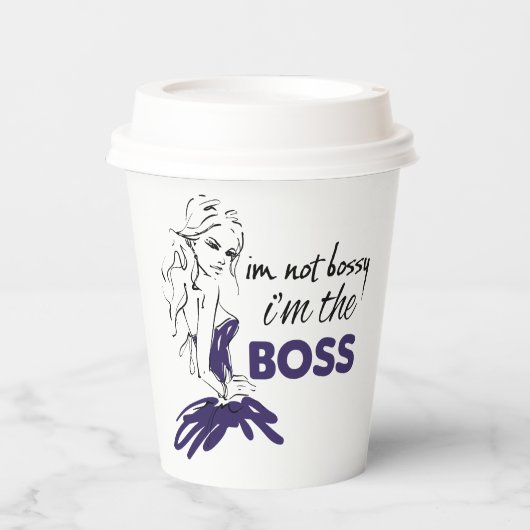 Bossy Pappbecher (Vorderseite)