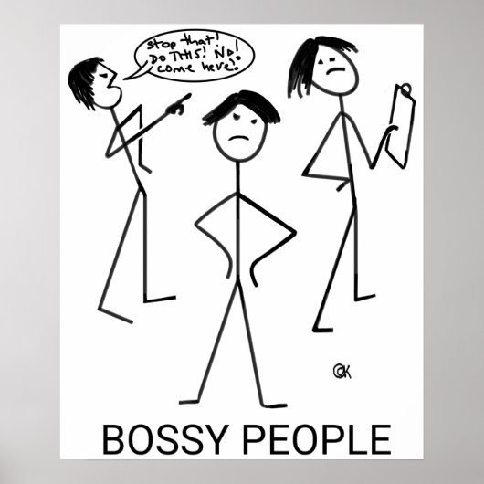Bossy People Poster (Vorne)