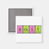 Bossy Periodenmagnet Magnet (Vorderseite/Rückseite)