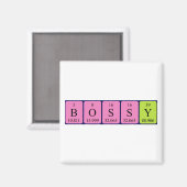 Bossy Periodenmagnet Magnet (Vorderseite/Rückseite)