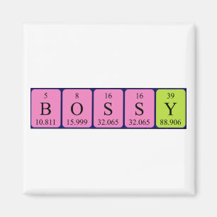 Bossy Periodenmagnet Magnet