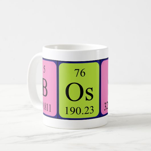 Bossy Periodenname Tasse (Vorderseite Links)