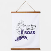 Bossy Wandteppich Mit Holzrahmen (Vorderseite)