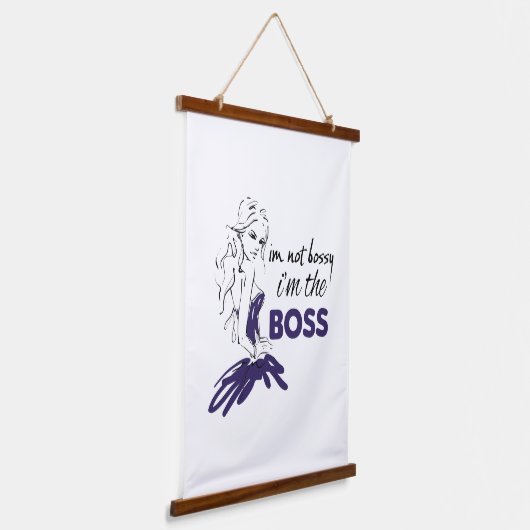 Bossy Wandteppich Mit Holzrahmen (Gewinkelt)