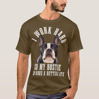 Bostie Mama Dog Vater Funny Boston Terrier T-Shirt