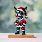 Bostie Weihnachtsmann Acrylschild (Neutral)