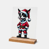 Bostie Weihnachtsmann Acrylschild (Winkel)