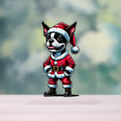 Bostie Weihnachtsmann Acrylschild (Neutral)