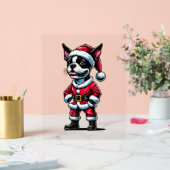 Bostie Weihnachtsmann Acrylschild (Hochzeit)