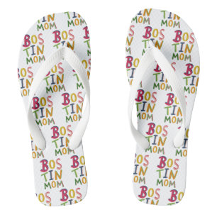 Bostin Mama Black Country Flip Flops Beach Footwea Badesandalen