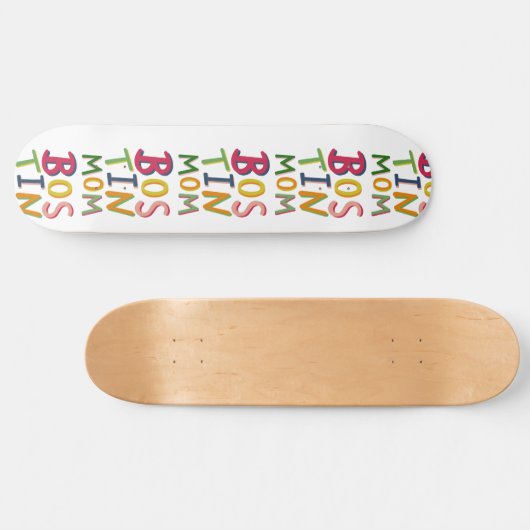 Bostin Mama Black Country Words Skateboard (Horizontal)