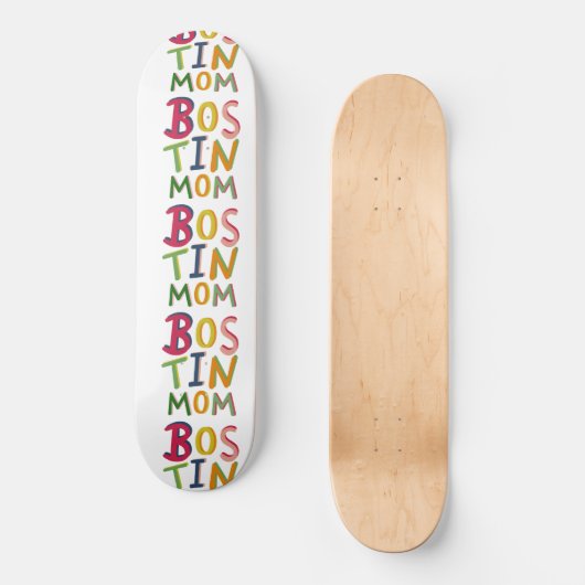 Bostin Mama Black Country Words Skateboard (Vorderseite)