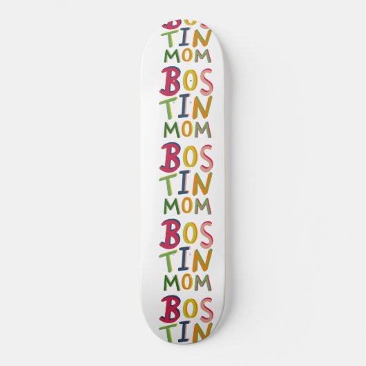 Bostin Mama Black Country Words Skateboard (Vorderseite)