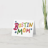 Bostin Mama Schwarzes Land Geburtstag oder Muttert Karte (Vorderseite)