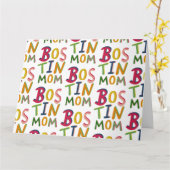 Bostin Mama Schwarzes Land Geburtstag oder Muttert Karte (Gelbe Blume)