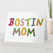 Bostin Mama Schwarzes Land Geburtstag oder Muttert Karte (Vorderseite)