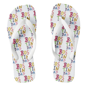 Bostin Vater Black Country Flip Flops Beach Footwe Badesandalen