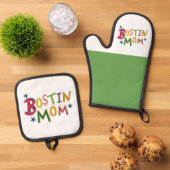 Bostin Vater Black Country Ofenhandschuh & Topflappen-Set (Oben Unten)