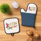 Bostin Vater Black Country Ofenhandschuh & Topflappen-Set (Oben Unten)
