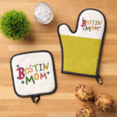 Bostin Vater Black Country Ofenhandschuh & Topflappen-Set (Oben Unten)