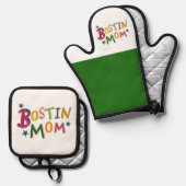 Bostin Vater Black Country Ofenhandschuh & Topflappen-Set (Vorderseite/Rückseite)