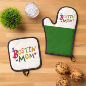 Bostin Vater Black Country Ofenhandschuh & Topflappen-Set (Oben Unten)