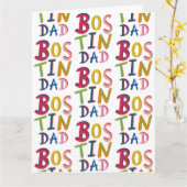 Bostin Vater Schwarzes Land Geburtstag oder Vatert Karte (Gelbe Blume)