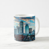 Bosto Kaffeetasse Massachusetts Stadt Skyline Gesc (VorderseiteRechts)