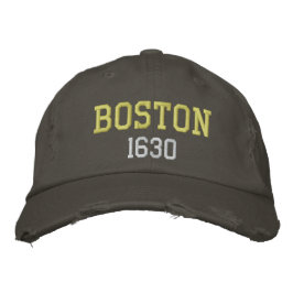 Boston 1630 bestickte kappe