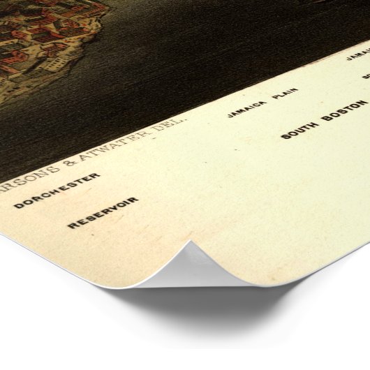 Boston, 1873 poster (Ecke)