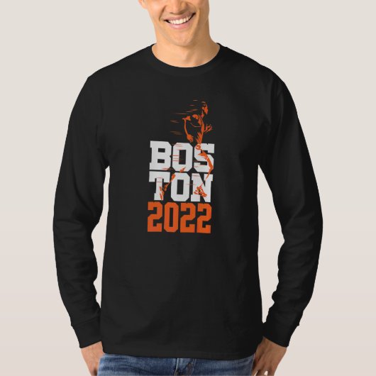Boston 2022 Marathon Training & Qualified T-Shirt (Vorderseite)